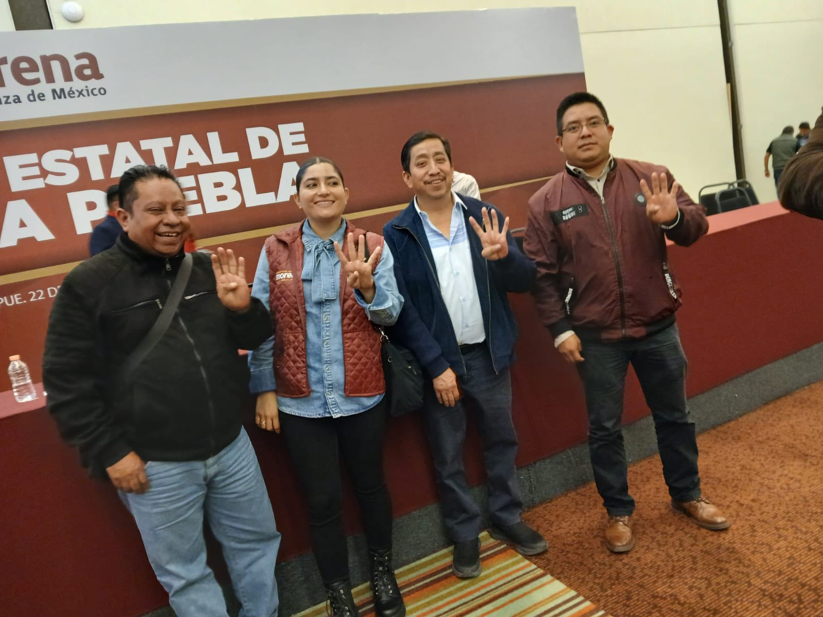 Sesión Ordinaria del Consejo Estatal de Morena en Puebla