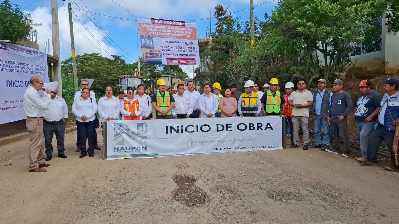 rehabilitación de 1,458 metros de camino